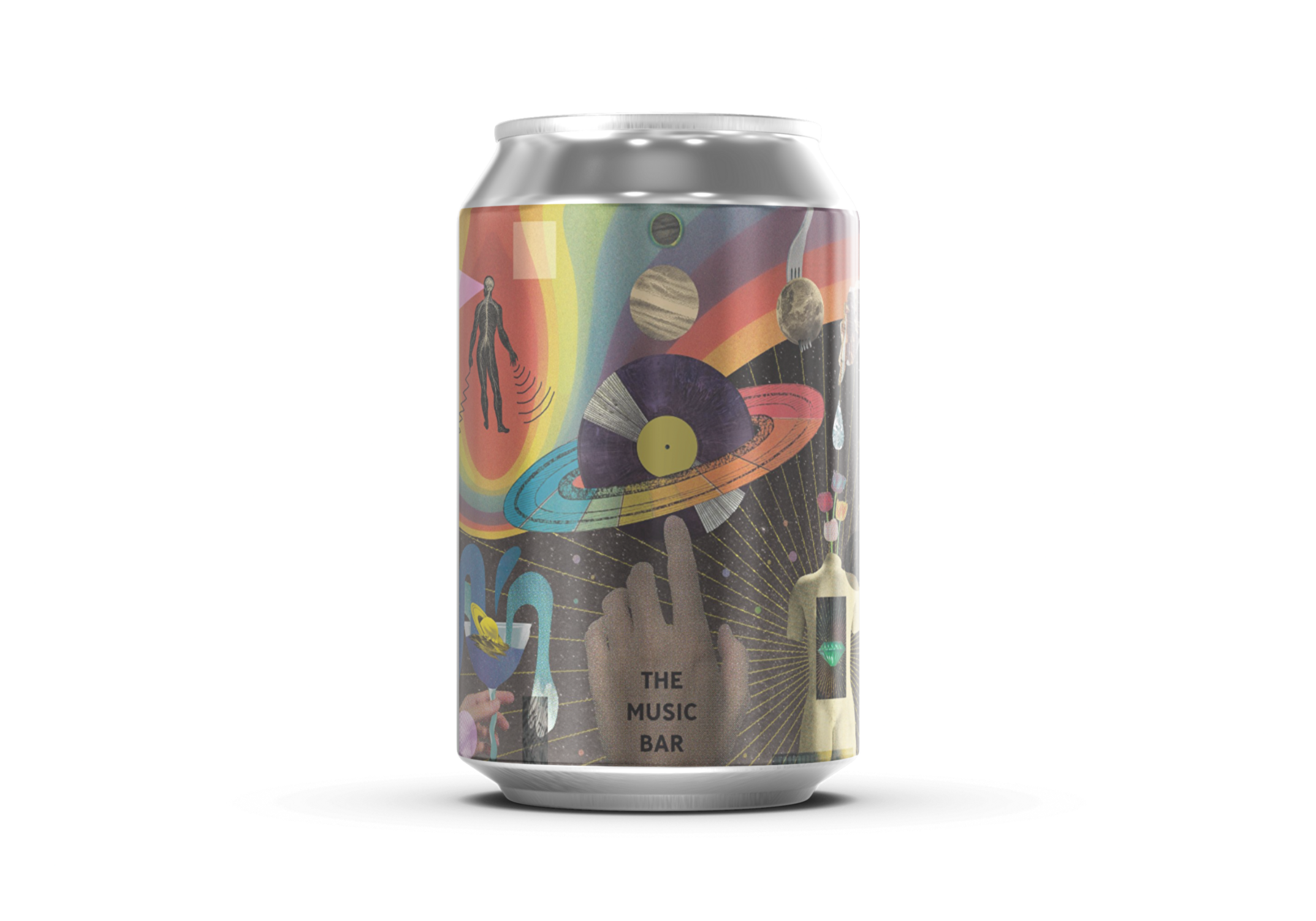 ミュージックバー向けブラックペッパーIPA缶ラベル